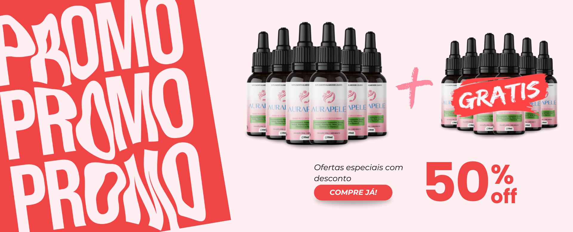 Banners para site da AuraPele